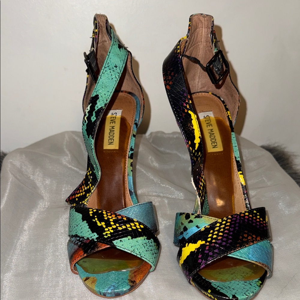 Steve Madden Vibrant Multicolor Heels